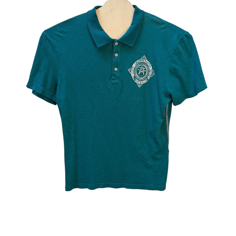 American Fighter Mens Abilene Polo Shirt Dark Teal FM4614‎ New Large